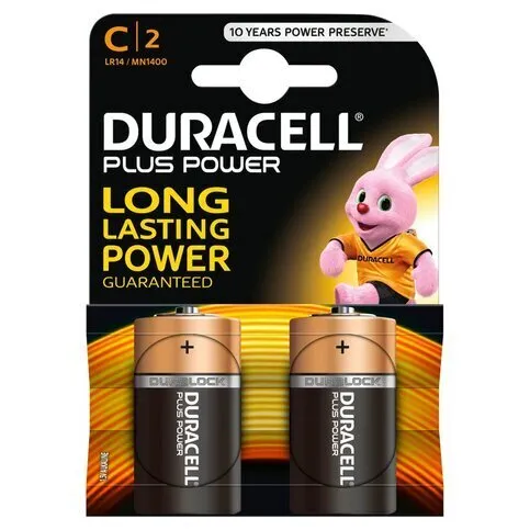 Duracell Power Plus C 2 Pack