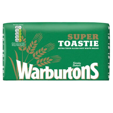 Warburtons Super Toastie Extra Thick White 800g